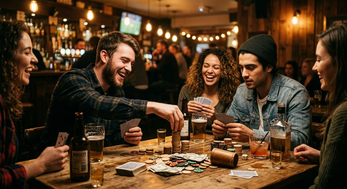 Drinking Games Built Around Bluffing, Bets, and Bad Decisions
