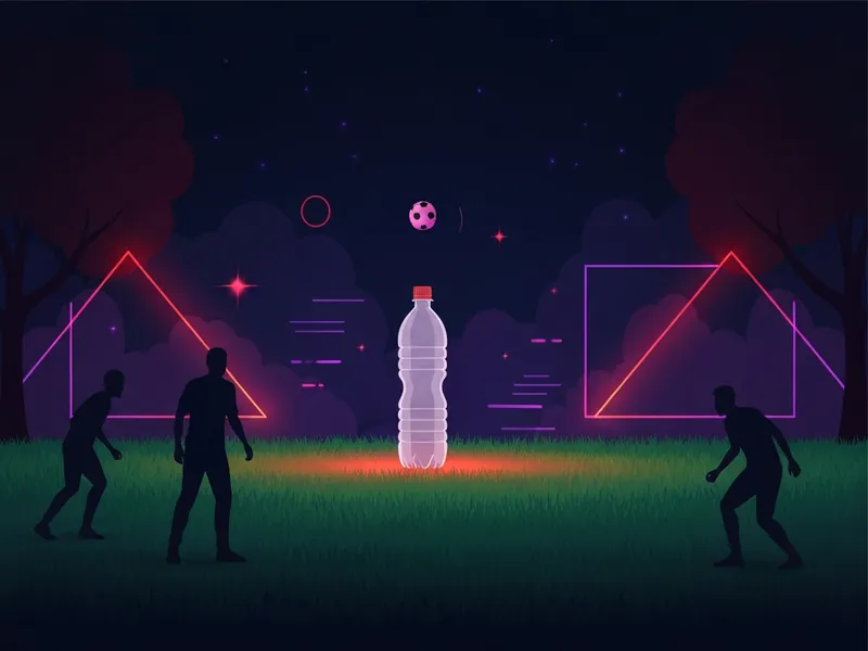 Flunkyball drinking game illustration