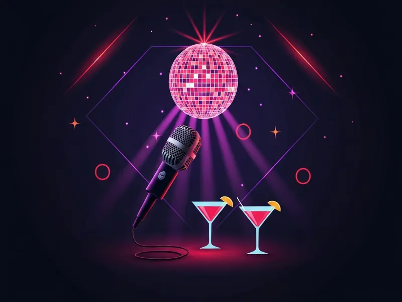 Karaoke Roulette drinking game illustration