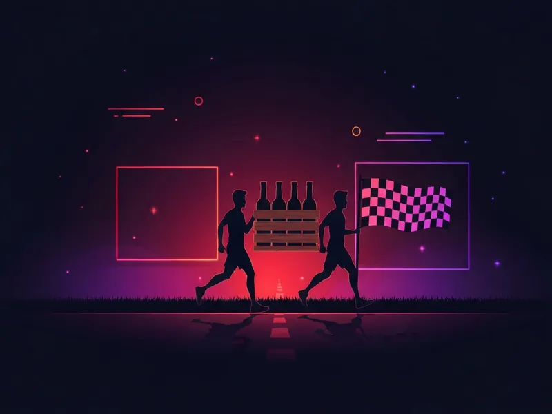 Kastenlauf drinking game illustration