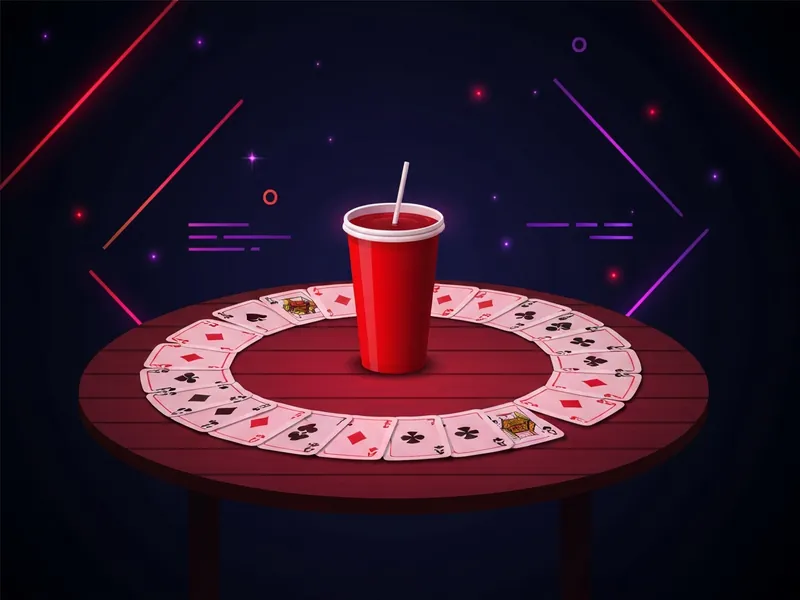 Kings Cup drinking game illustration
