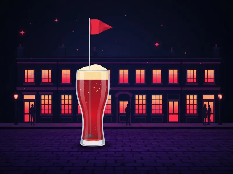 Pub Golf drinking game illustration