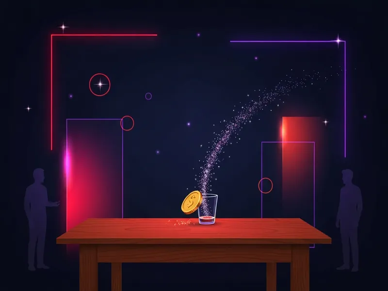 Quarters drinking game illustration