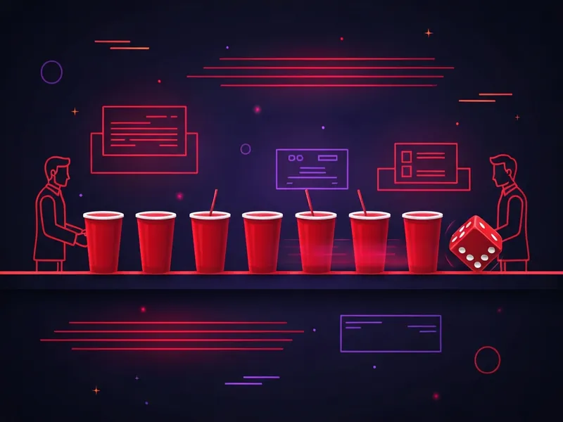 Sixes drinking game illustration