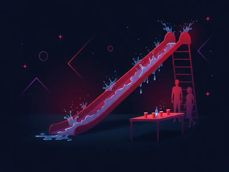 Slip 'N Flip drinking game illustration