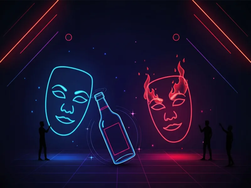 Truth or Dare drinking game illustration