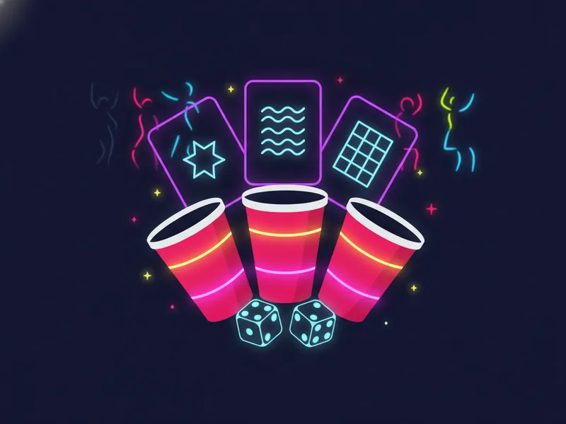 Drinking Games for 3 People - illustration