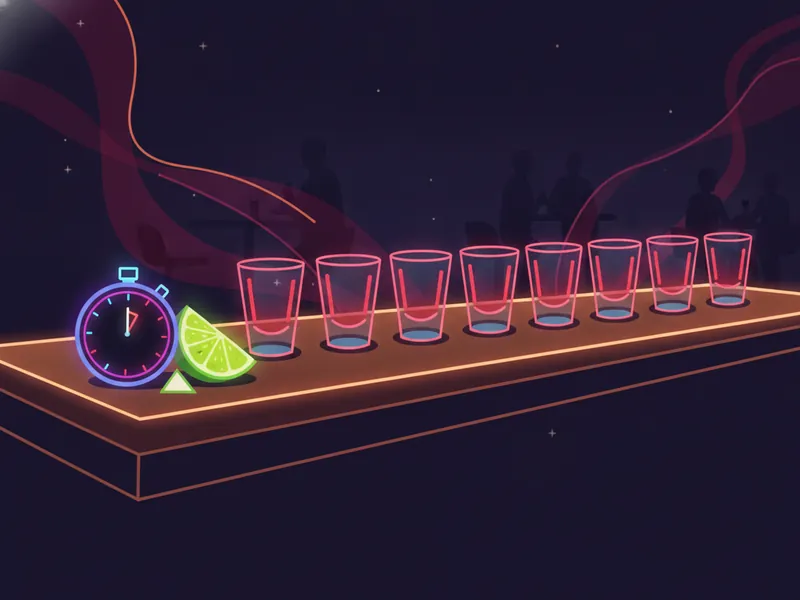 Drinking Games with Shots (Paced Right) - illustration