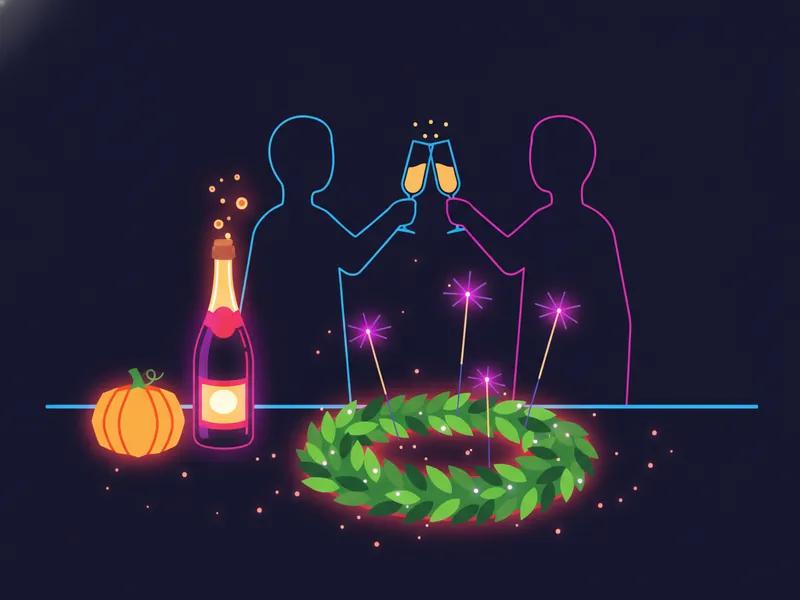Holiday & Themed Drinking Games (NYE, Halloween, Christmas) - illustration