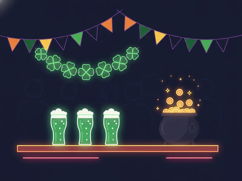 St. Patrick's Day Drinking Games - illustration